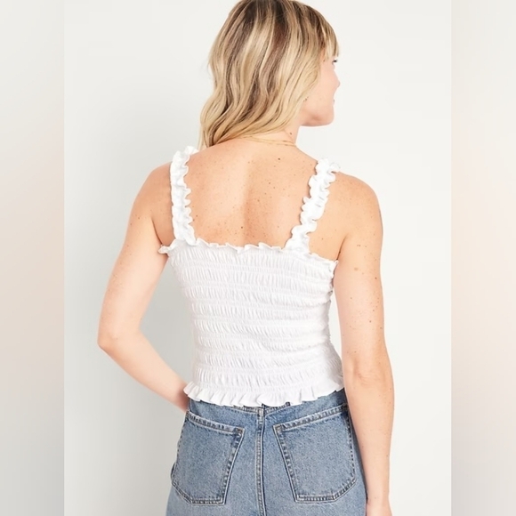 Old Navy Fitted Smocked Top NWT - Picture 6 of 10